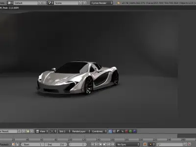 McLaren futuristic sports car 3D model