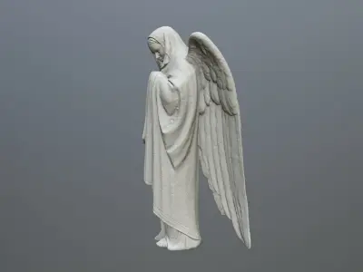 Angel Statue 01  3D print model