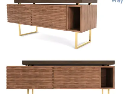 Wavy Sideboard 3D model