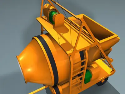 concrete mixer 01 3D model
