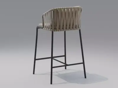 Bar Stool Bela Rope Kettal 3D model