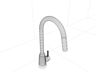 interior design bathroom taps 3D model