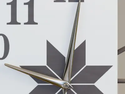 Lunar wall clock 3D model
