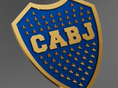 Boca Juniors logo 3D print model