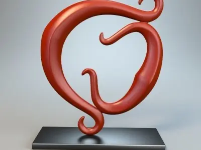 Abstract Figure m09 P 3D print model