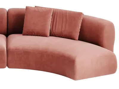 COSY CURVE SOFA 3D model