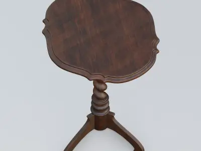 Twisted tripod table 3D model