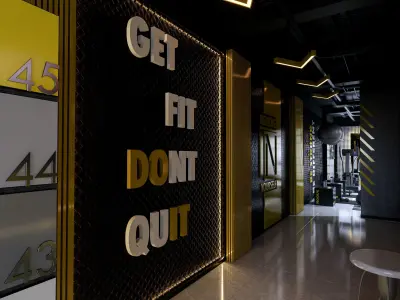 Gym Modern Design 3D model