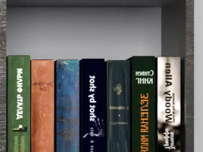 Set-185 sunburst mirror on wall 3D model