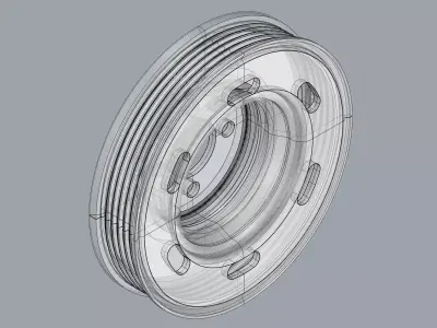 Pulley 01 3D model