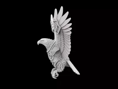 Armored Fantasy Eagle 3D Print Model 3D print model