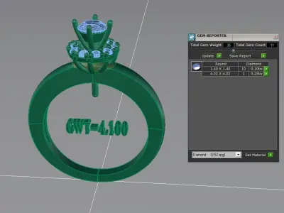 FASION UNIK RING 3D model 2