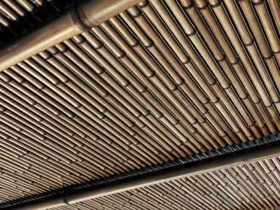 Branch bamboo long low n1 3D model