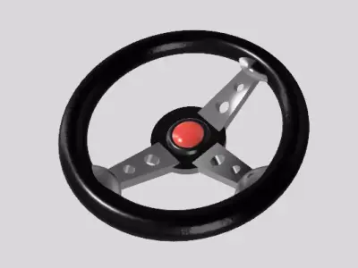 RC Car Drift Racing Steering Wheel 1 10 Accesories 3D print model