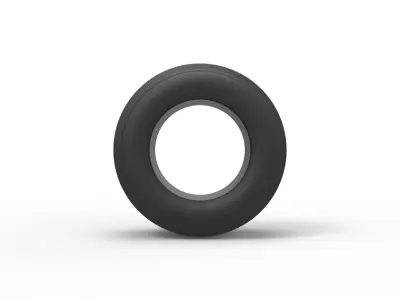 Race tire Scale 1 to 10 3D print model