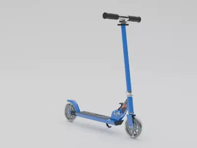 Electrical Cycle Low-poly 3D model