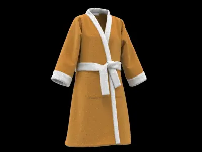 Bathrobe set  3D model