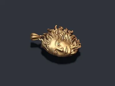 Sun pendant 3D print model