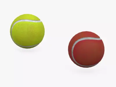 Tennis Ball Low-poly PBR Free low-poly 3D model