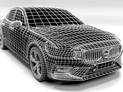 VOLVO S60 Low-poly 3D model