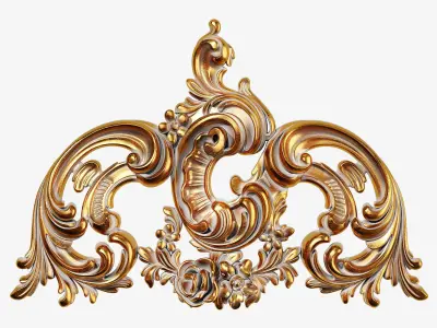 Classic carved 135 3D model