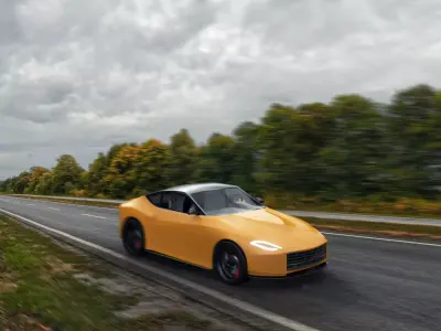 electric sport car 3D model