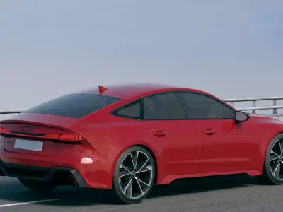 Audi RS7 Sportback 2020  Low-poly 3D model