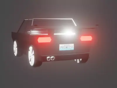 Black 3D Car 3D model