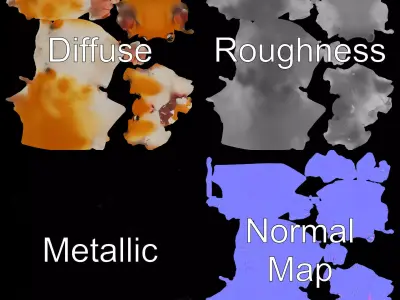 Cheerful Hamster Character model pack Low-poly 3D model