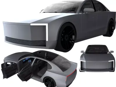 Generic  Electric Sedan Bestia Titanum 3D model