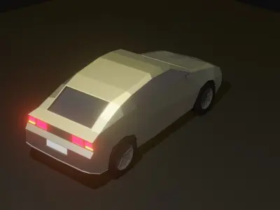 Low Poly Car Low-poly 3D model 10