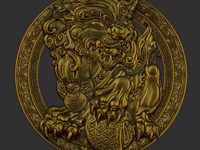 foo dog 3D print model