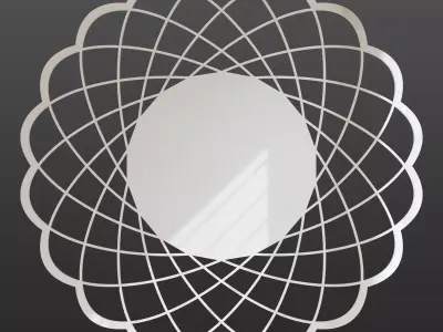 Luxury Decorative Mirror Wall Free 3D model