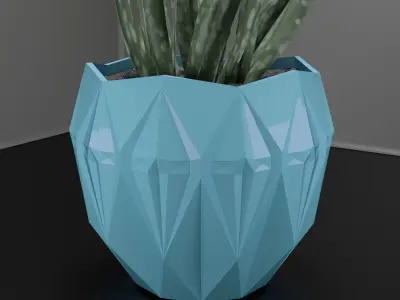succulent pot planter  3D print model