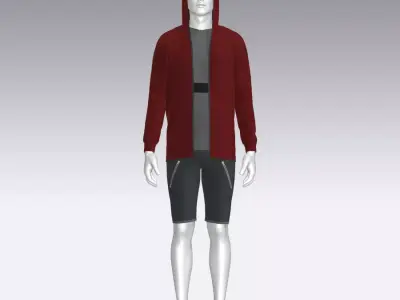 Sport Suit Low-poly 3D model 55
