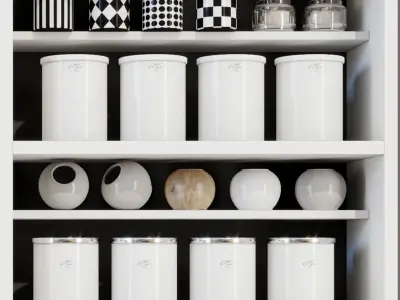 Modern racks  3D model