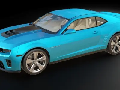 Chevrolet Camaro ZL1 Low-poly 3D model