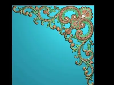 3d model of flowers and leaves 3D print model