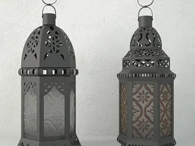 Moroccan Lanterns 3D model