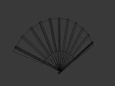  Japanese Fan Bokashi  3D model
