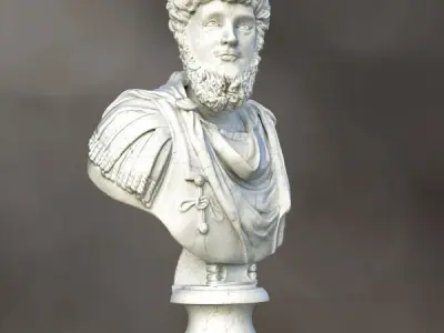 Lucius Verus Emperor Bust 3D model