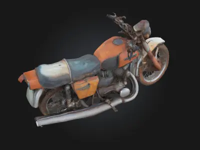 Rusty Ride  A Weathered Journey Through Time 3D model