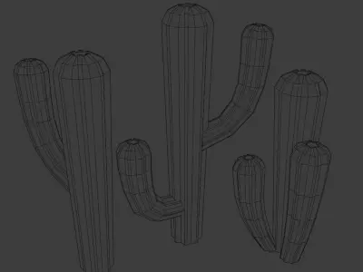 Cactus Low-poly 3D model