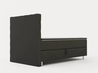 Montana Storage Bed 120x200 Dark Gray Low-poly 3D model