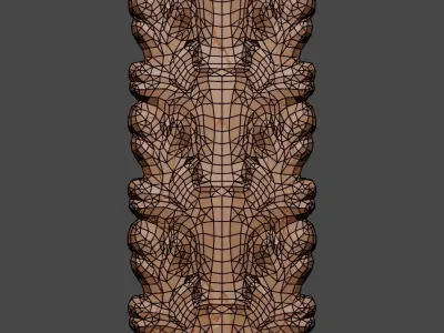 Floral Ornamental Leaf 3D model