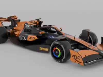 McLaren 2024 F1 car 3D model