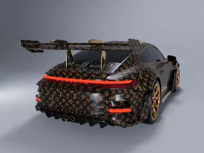 Porsche 911 GT3 RS 2022 luxury 3D model