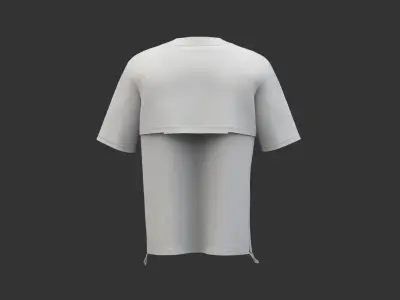 Mens sport shirt Marvelous Designer 3D model