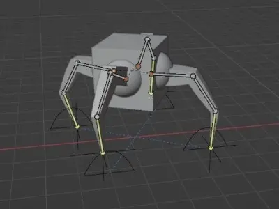 Creature robot Free low-poly 3D model