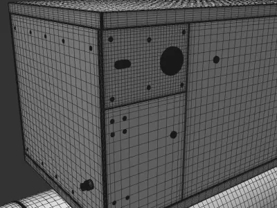 CLARKE LOW NOISE PISTON AIR COMPRESSOR-SHORT 3D model